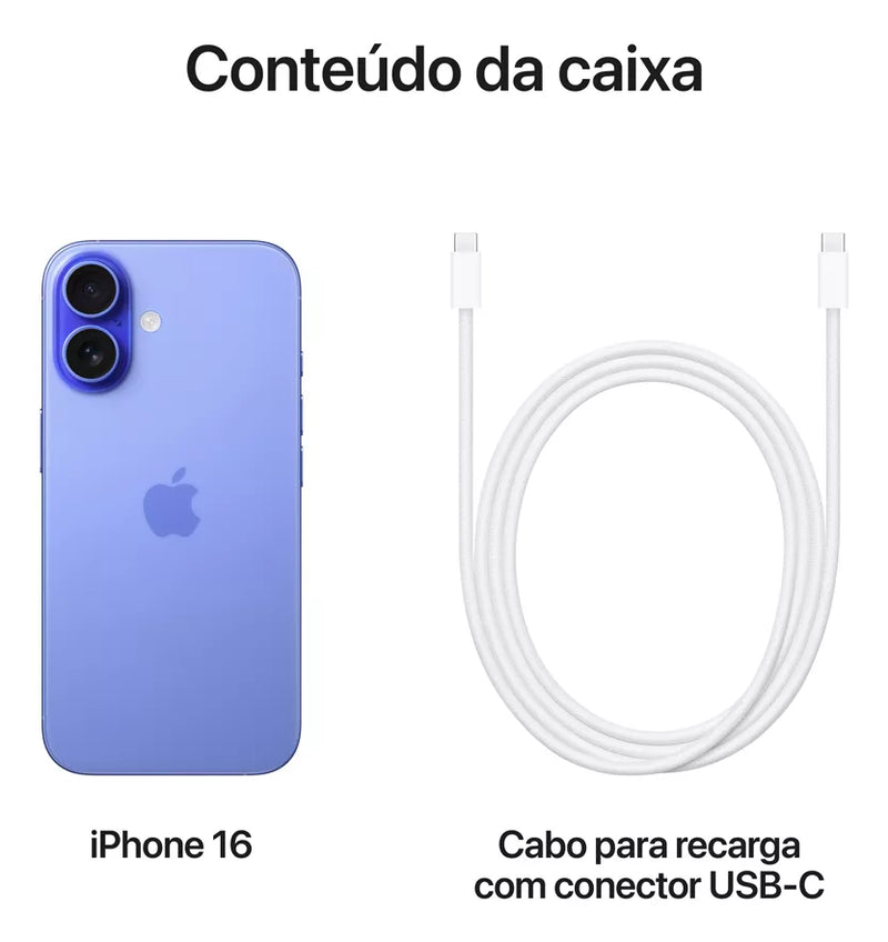 APLLE IPHONE 16 LACRADO (NOVO)