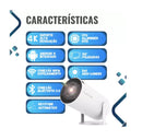 Mini Projetor Portatil 5g Wifi 6 Bluetooth 5.0 Android 11 HY300 Projetor 4K 1080 Full HD