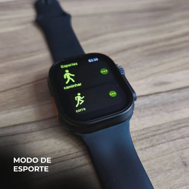 RELOGIO INTELIGENTE SMARTWATCH N10 ULTRA 49mm COM 4 PULSEIRAS - DOURADO