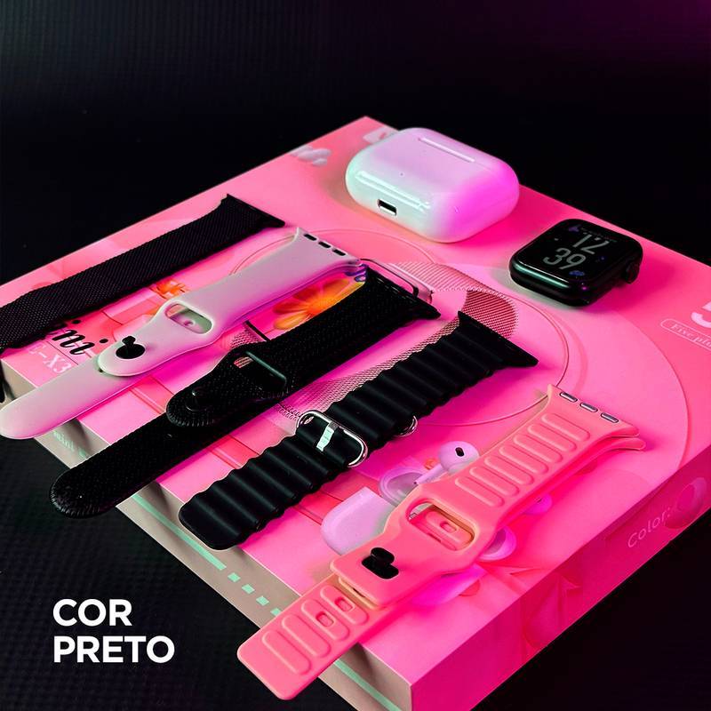 X33 Mini | KIT 5 PULSEIRAS | +FONE DE OUVIDO| INTERFACE ATUALIZADA