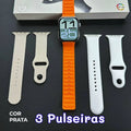 Relógio Inteligente Smartwatch Kalobee Watch N10 46mm com 3 Pulseiras