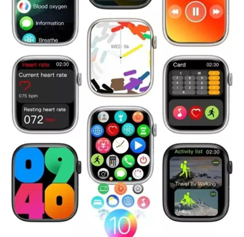 Relógio Inteligente Smartwatch Kalobee Watch N10 46mm com 3 Pulseiras