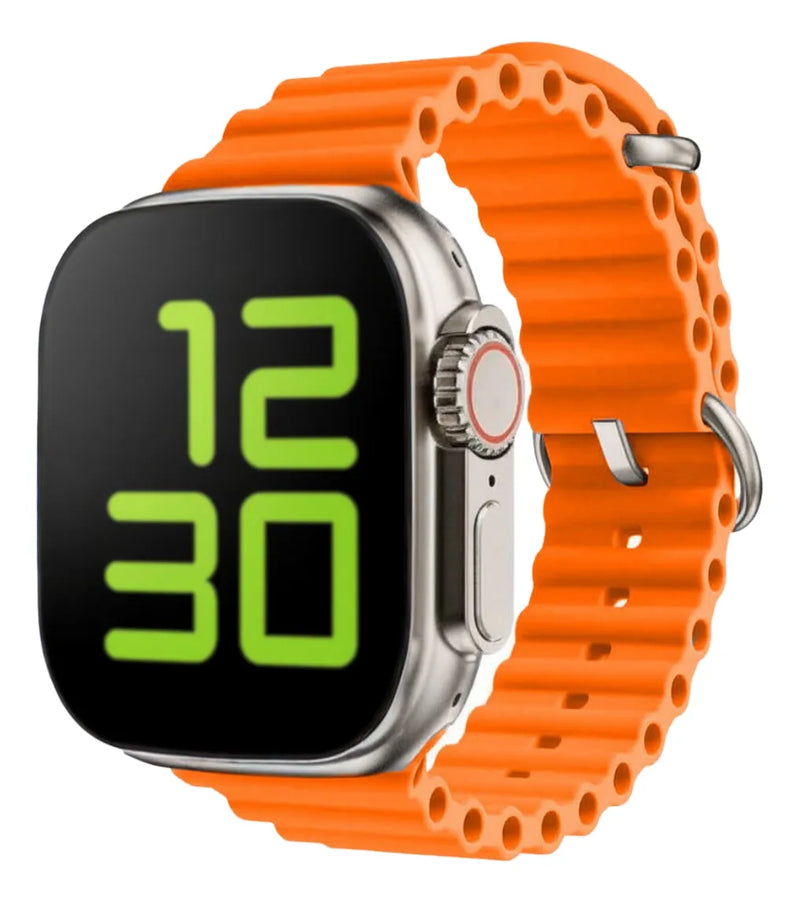 RELOGIO INTELIGENTE SMARTWATCH N10 ULTRA 49mm COM 4 PULSEIRAS - DOURADO